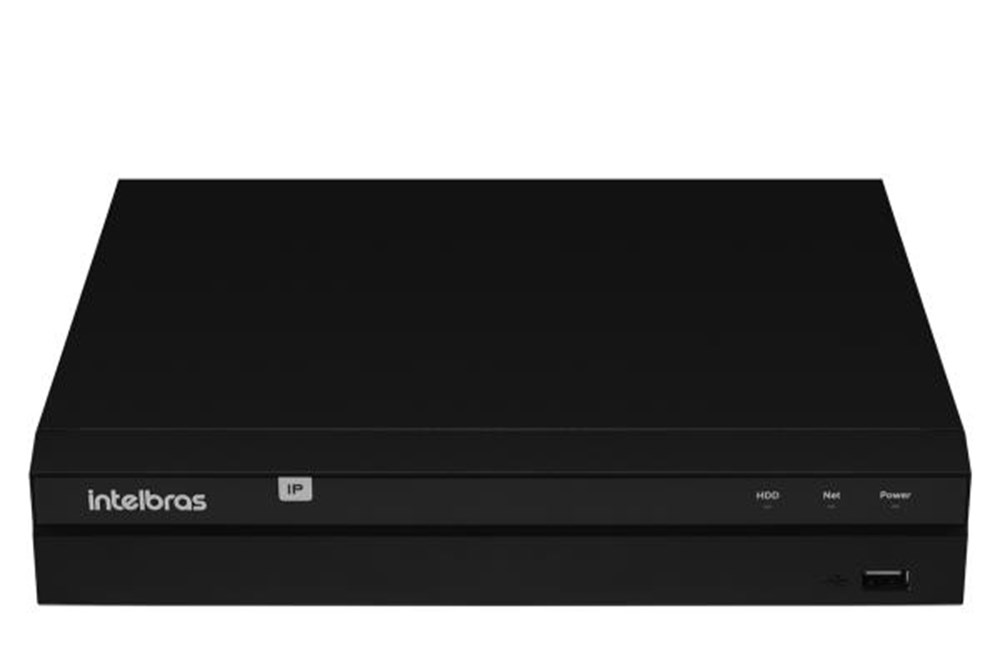DVR Intelbras CFTV Gravador Digital de Audio e Video 8 Canais IP NVD 1408 4K