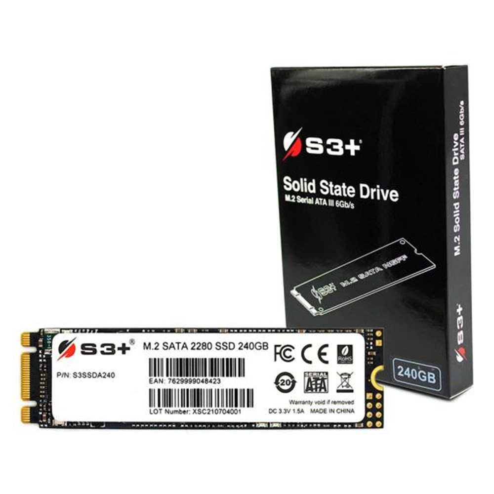 HD SSD de 240GB M.2 2280 Sata S3+ - S3SSDA240