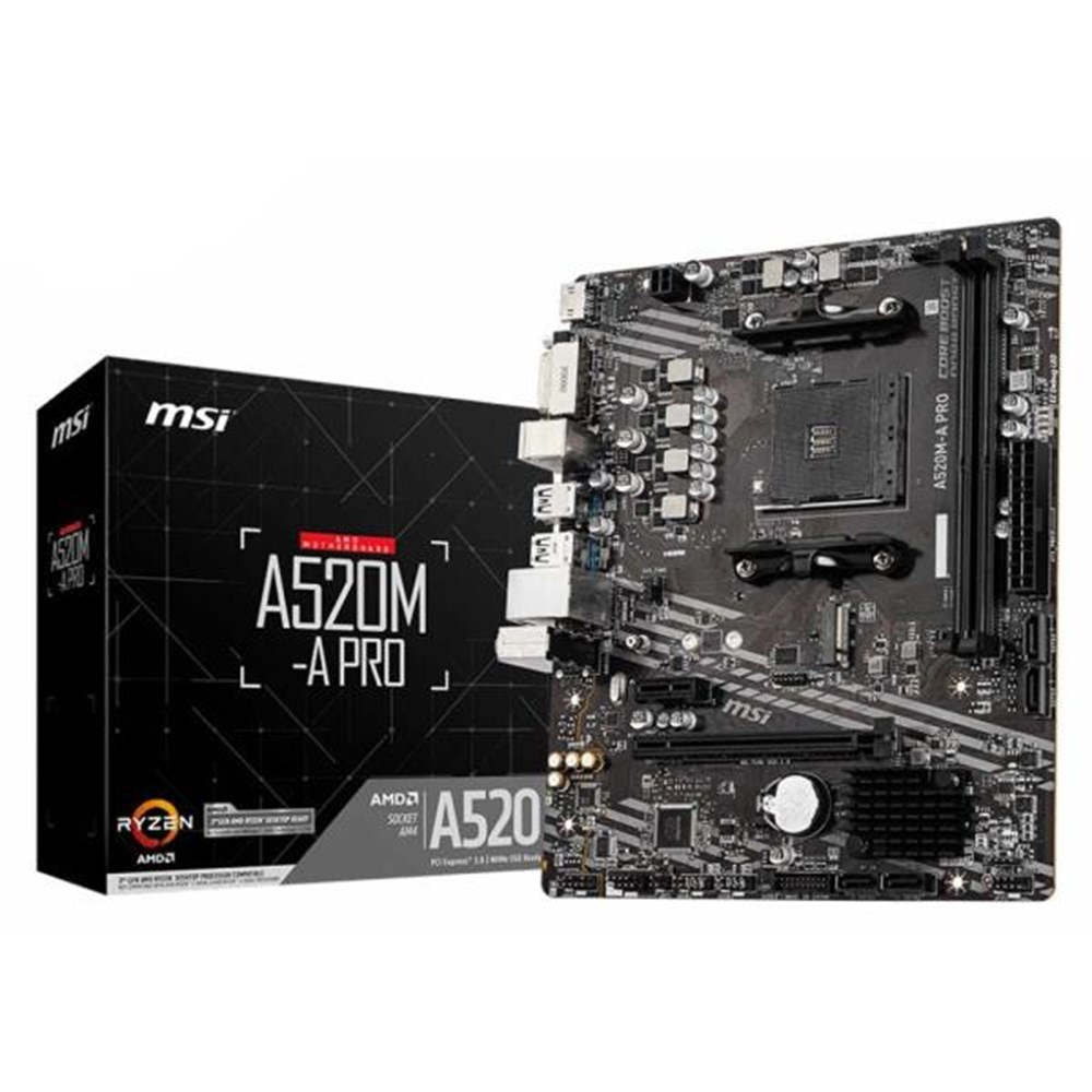 Placa Me AMD AM4 MSI A520M-A Pro DDR4 HDMI / DVI