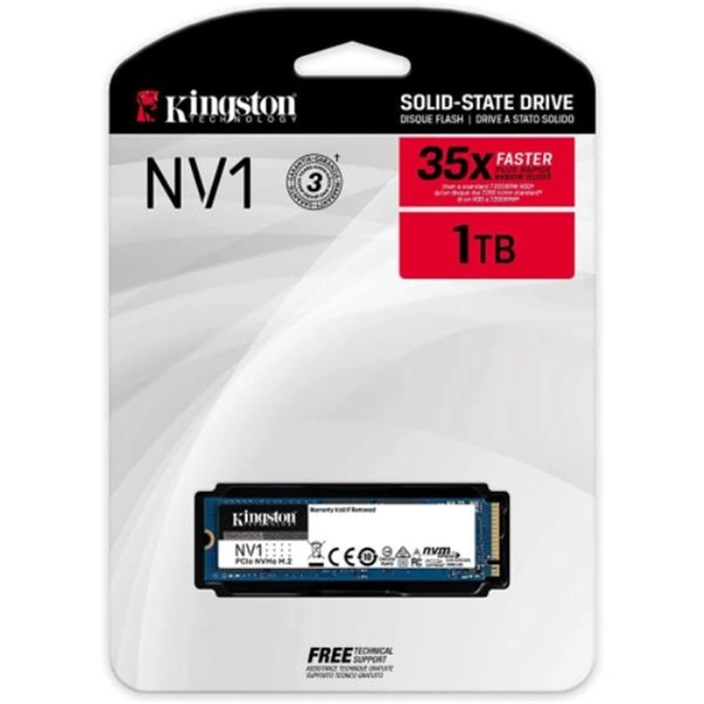 HD SSD de 1TB M.2 NVMe Kingston NV1 - SNVS/1000G