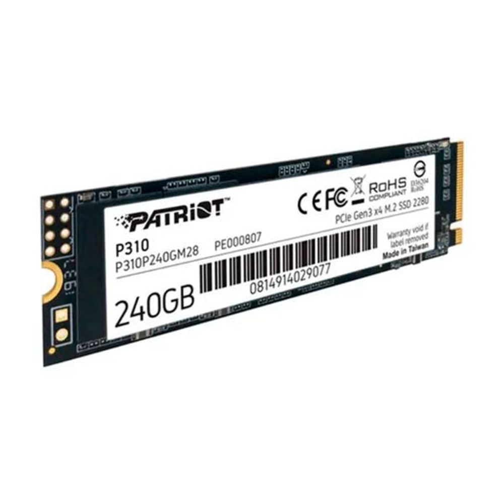 HD SSD de 240GB M.2 2280 NVMe Patriot P310 - P310P240GM28