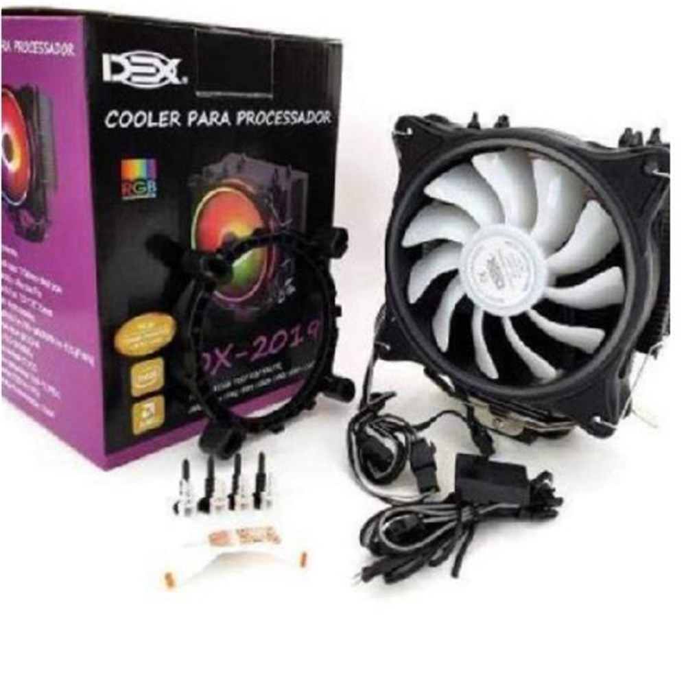 Cooler de Processador LGA lntel / AMD RGB DEX DX-2019