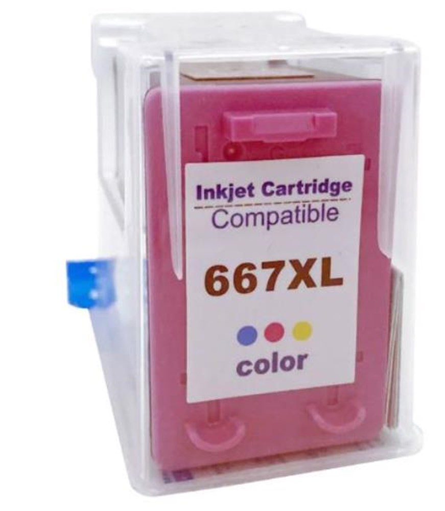 Cartucho de Tinta HP 667XL Color compatvel