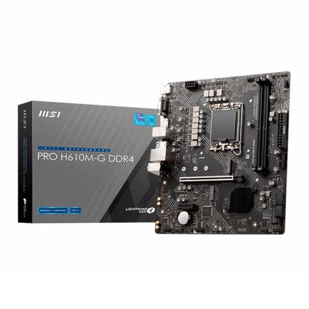 Placa Me Intel LGA 1700 MSI Pro H610M-G DDR4 DisplayPort / HDMI / VGA