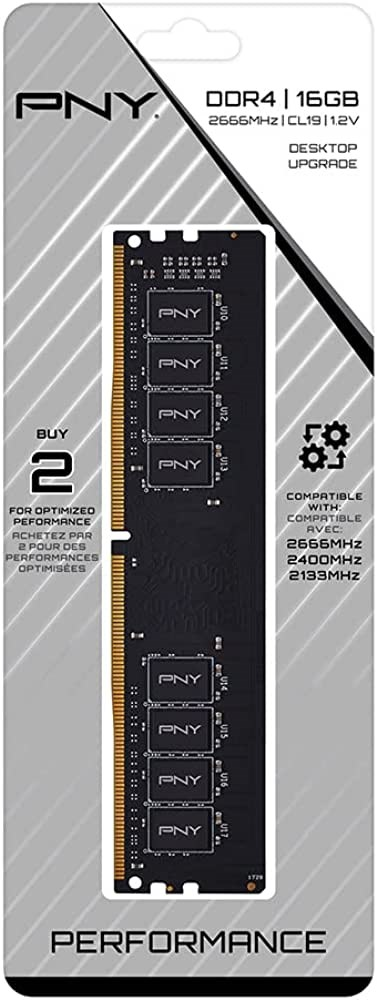 Memoria para Desktop DDR4 16GB 2666Mhz PNY MD16GSD42666-TB