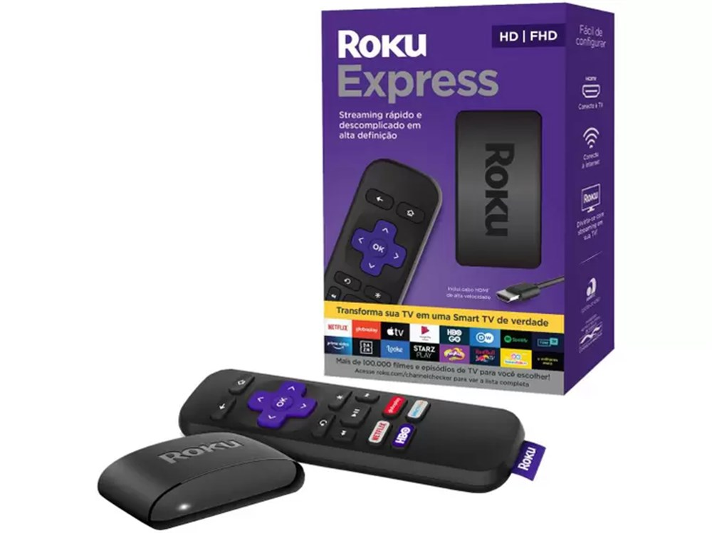 Smart TV Box Roku Express Streaming Player Full HD