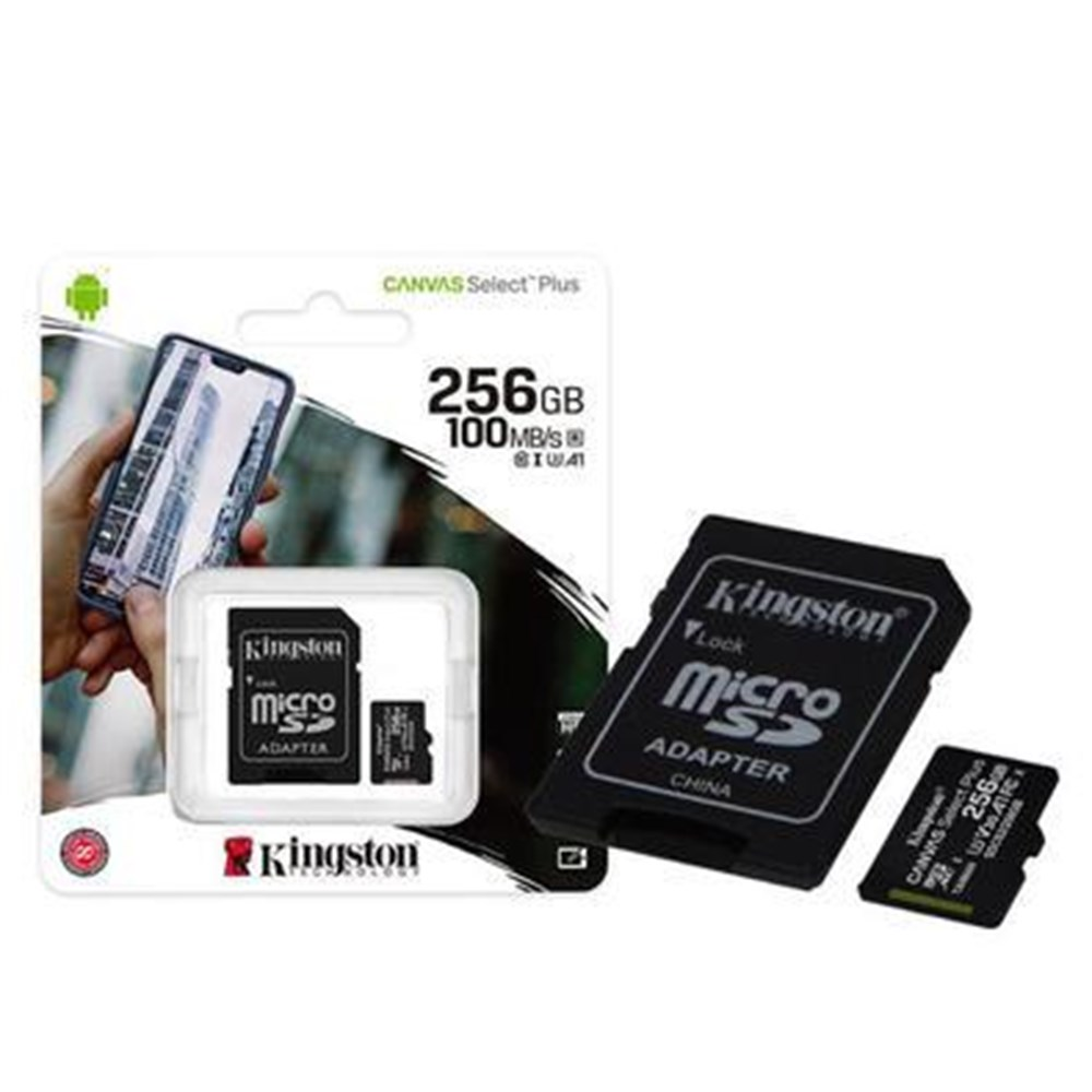 Cartao de Memoria microSD 256Gb Kingston com adaptador Canvas