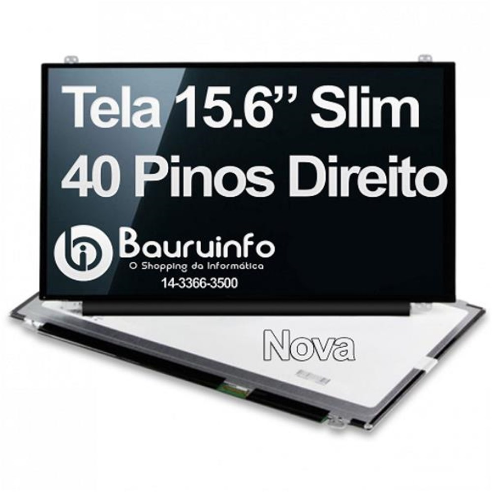 Tela para Notebook 15.6 Pol Slim 40 Pinos Direito Touch LTN156AT36