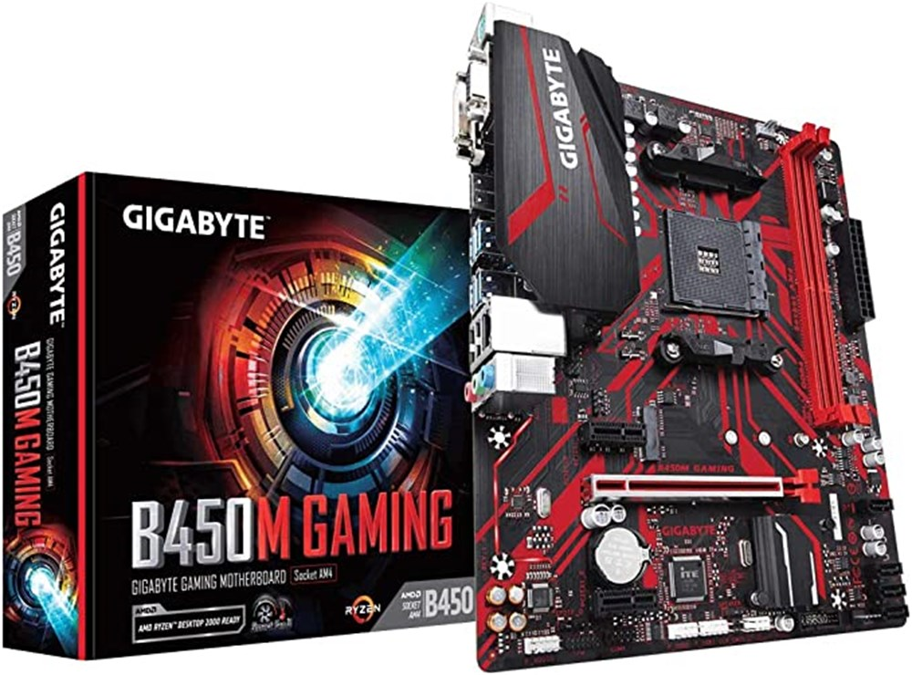 Placa Me AMD AM4 Gigabyte B450M-Gaming DDR4 HDMI / DVI / VGA