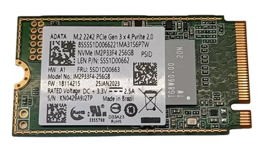 HD SSD de 256GB M.2 2242 NVMe Adata - IM2P33F4-256GB