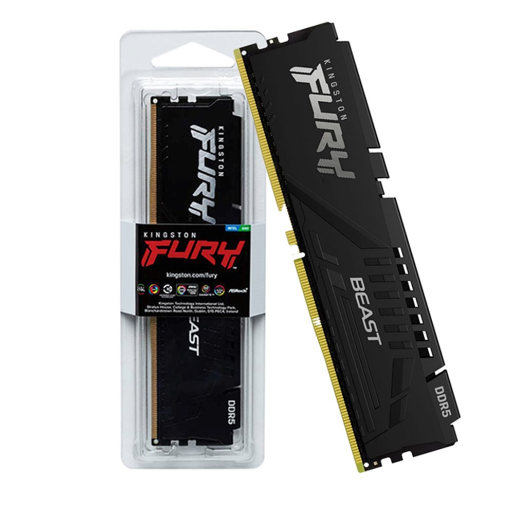 Memoria para Desktop 16GB DDR5 5200Mhz Kingston Gamer HyperX Fury KF552C40BB