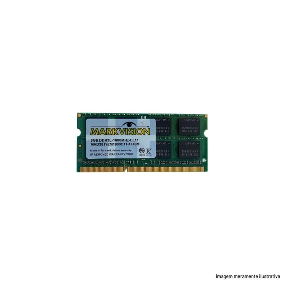 Memoria para Notebook 8GB DDR3 1600Mhz LV Markvision MVD38192MSD-16LV