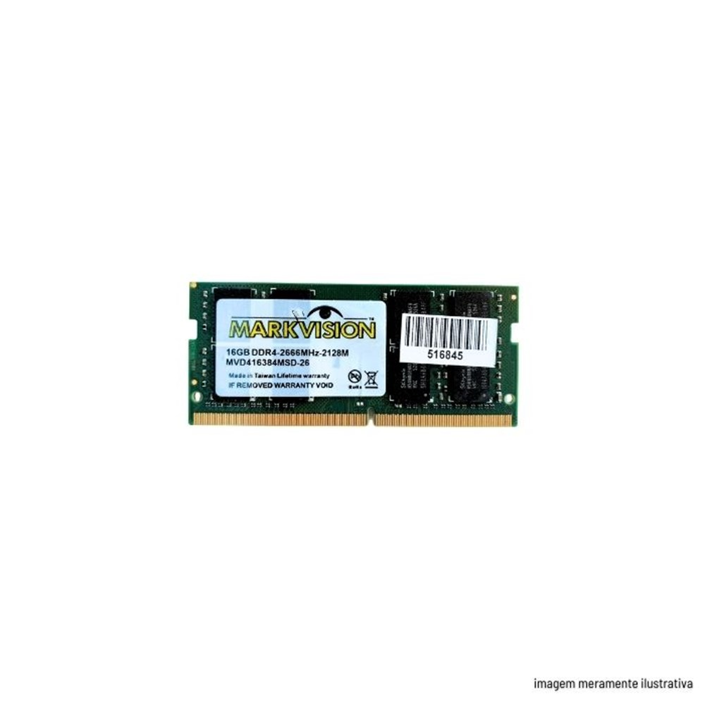 Memoria para Notebook 16GB DDR4 2666Mhz Markvision MVD416384MSD-26LV