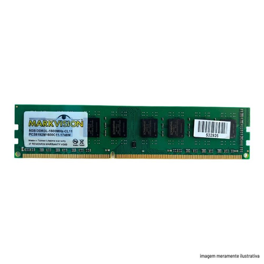 Memoria para Desktop DDR3 8GB 1600Mhz Markvision PC38192M1600C11