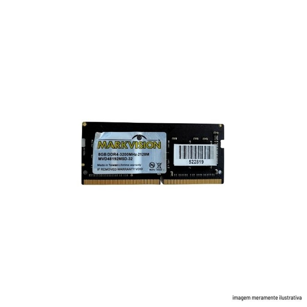 Memoria para Notebook 8GB DDR4 3200Mhz Markvision MVD48192MSD-32