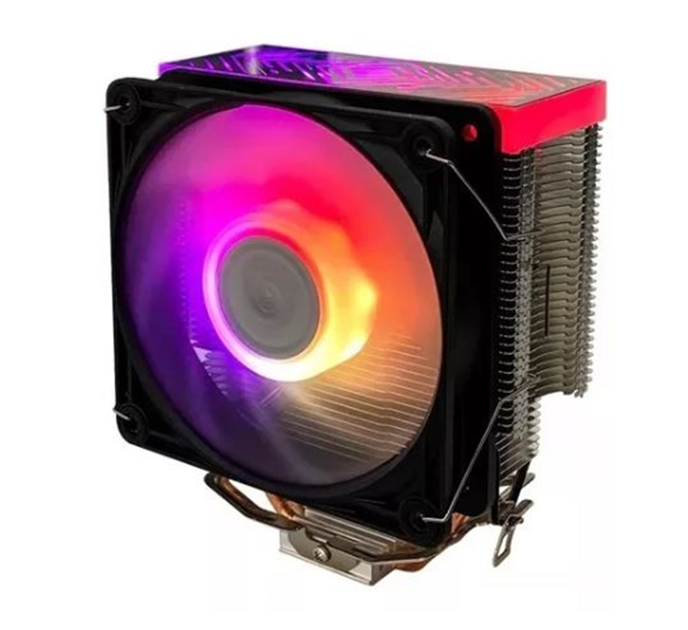 Cooler de Processador Intel e AMD DEX DX-2012 RGB Fan Branco