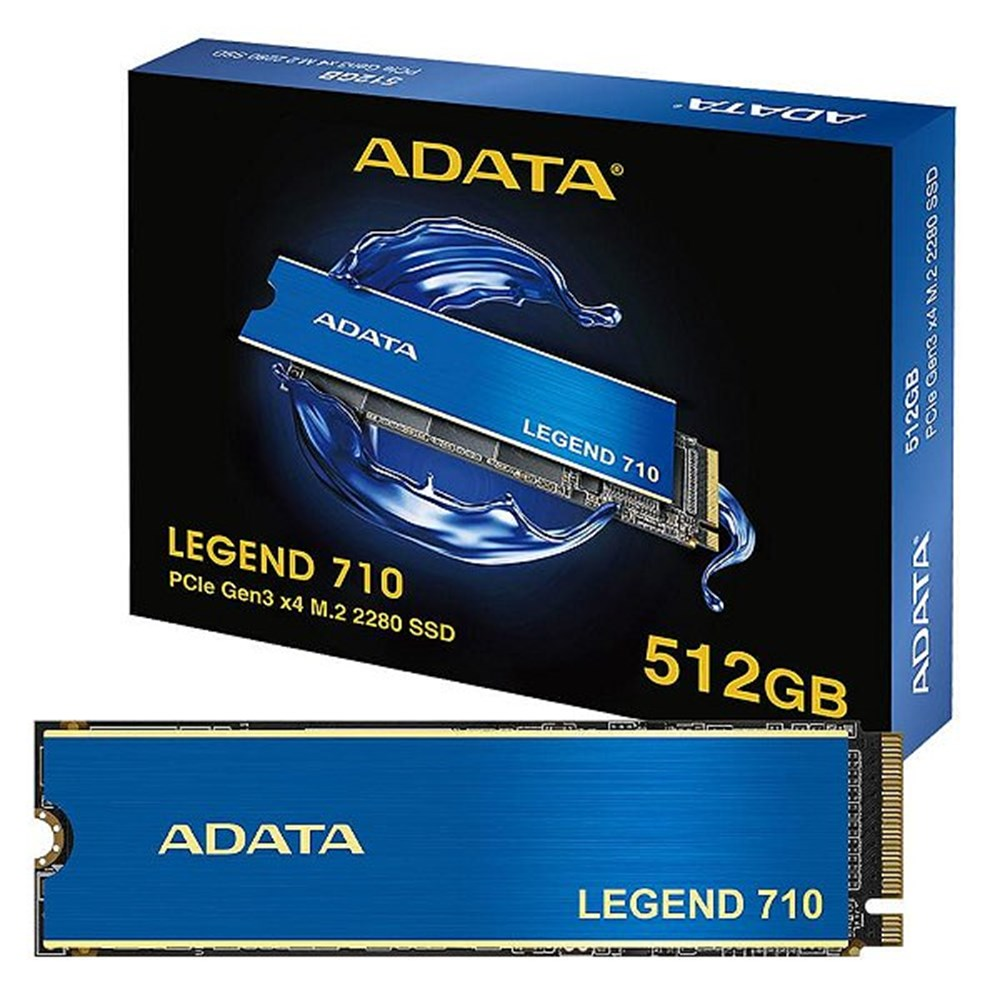 HD SSD de 512GB M.2 2280 NVMe Adata Legend 710 - ALEG-710-512GCS