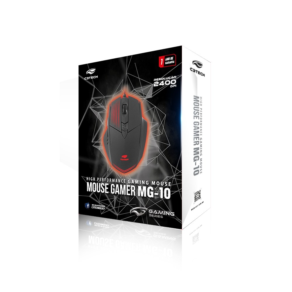 Mouse USB Gamer MG-10BK C3Tech