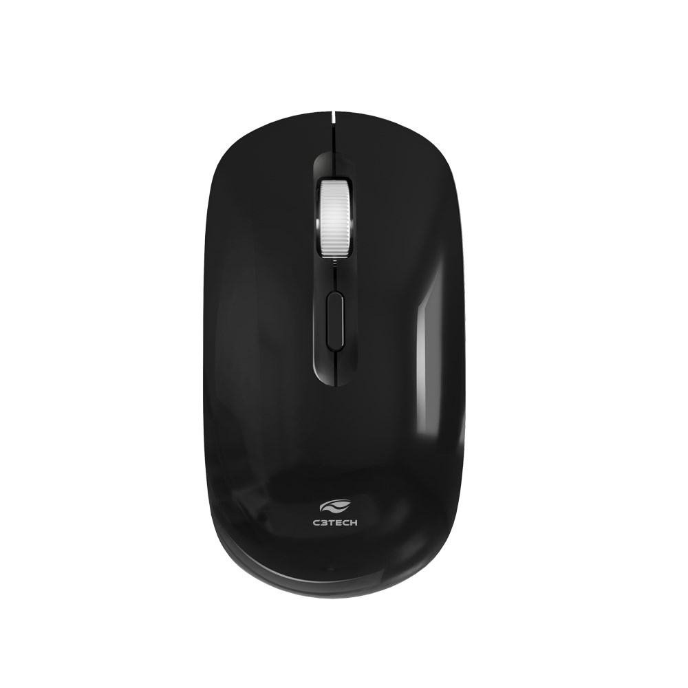 Mouse sem Fio RecarregvelPreto C3TechM-W80BK