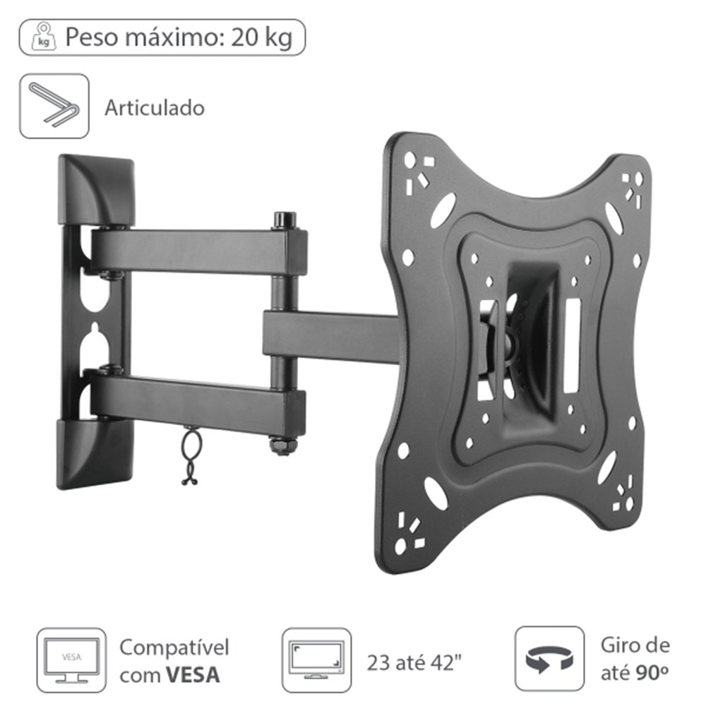 Suporte para Tv / Monitor Articulado 23