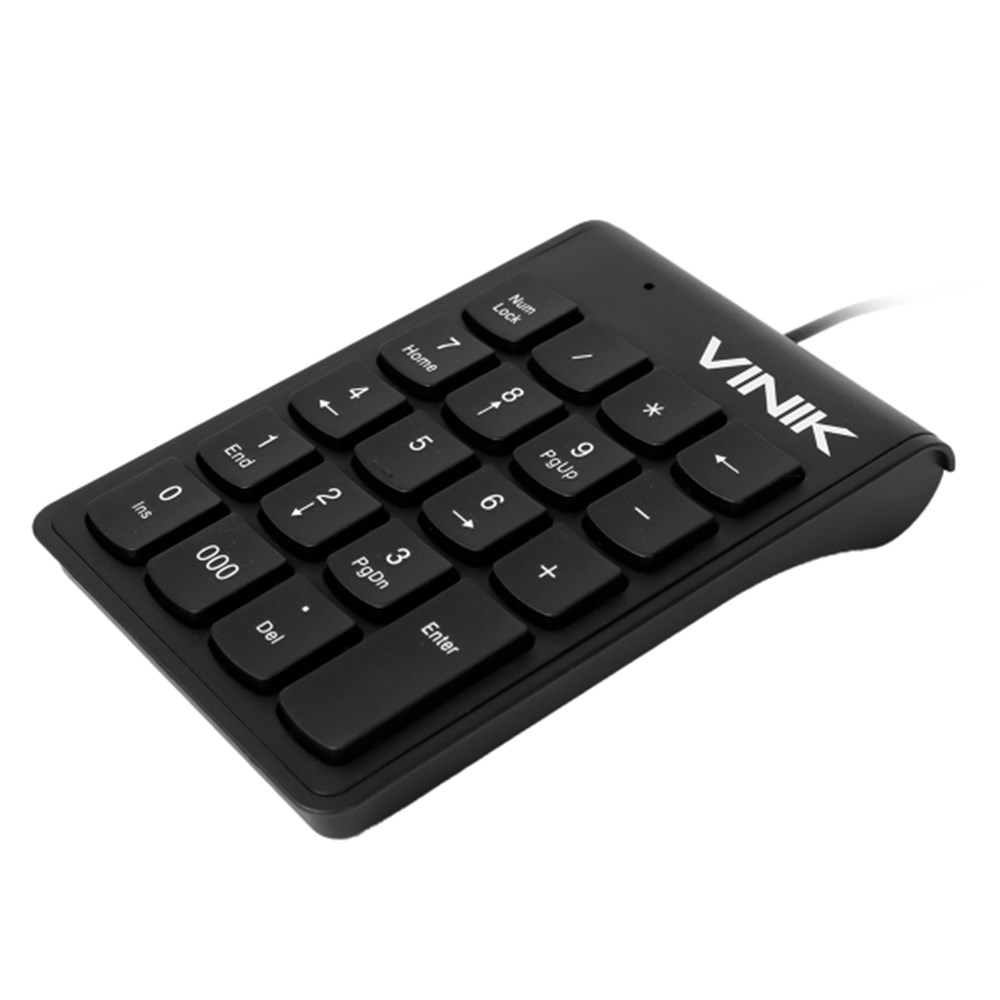 Teclado Numerico Com Fio USB Dynamic 20 Teclas cabo 1.8M Preto - DT91