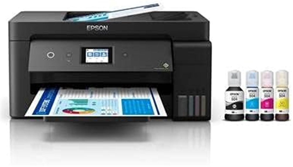 Impressora Multifuncional Tanque de Tinta EcoTank Epson L14150 formato at A3+ Wi-Fi