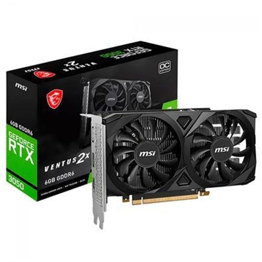 Placa de Vdeo GPU 6GB RTX 3050 2X OC GDDR6 96Bits MSI 912-V812-016