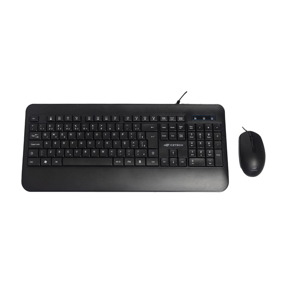 Teclado e Mouse USB C3Tech KT-200BK Preto