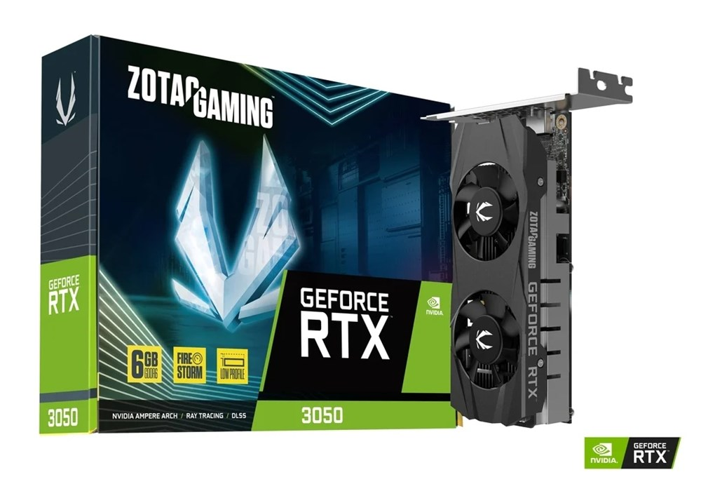 Placa de Vdeo GPU 6GB RTX 3050 GDDR6 128Bits Zotac Zt-A30510L-10L