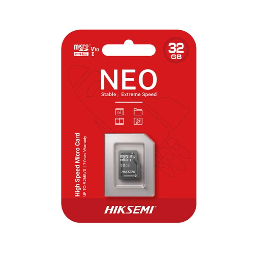 Carto de Memria SD  32GB Hiksemi Class 10UHS-I 32GB - HS-TF-C1/32G