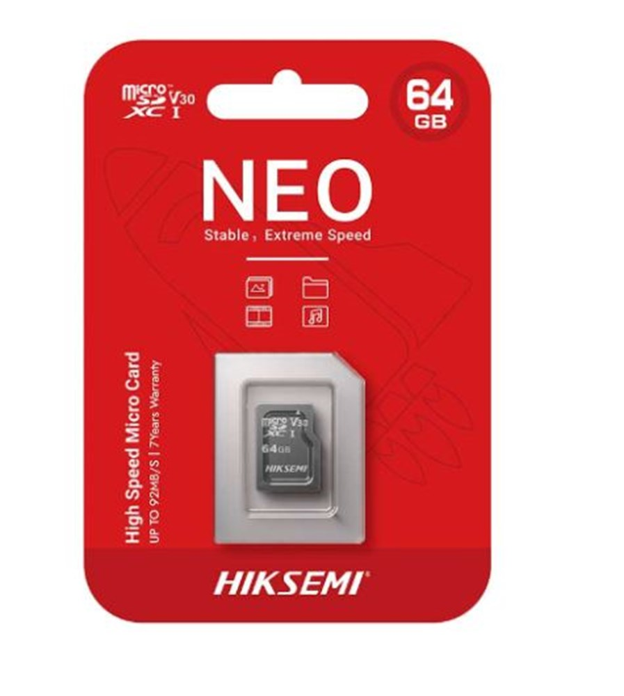 Carto de Memria SD  64GB Hiksemi Class 0UHS-I 64GB - HS-TF-C1/64G