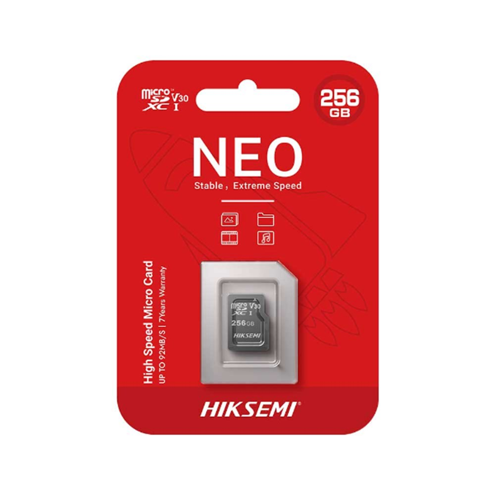 Carto de Memria SD  256GB Hiksemi Class 10UHS-I 256GB - HS-TF-C1/256G