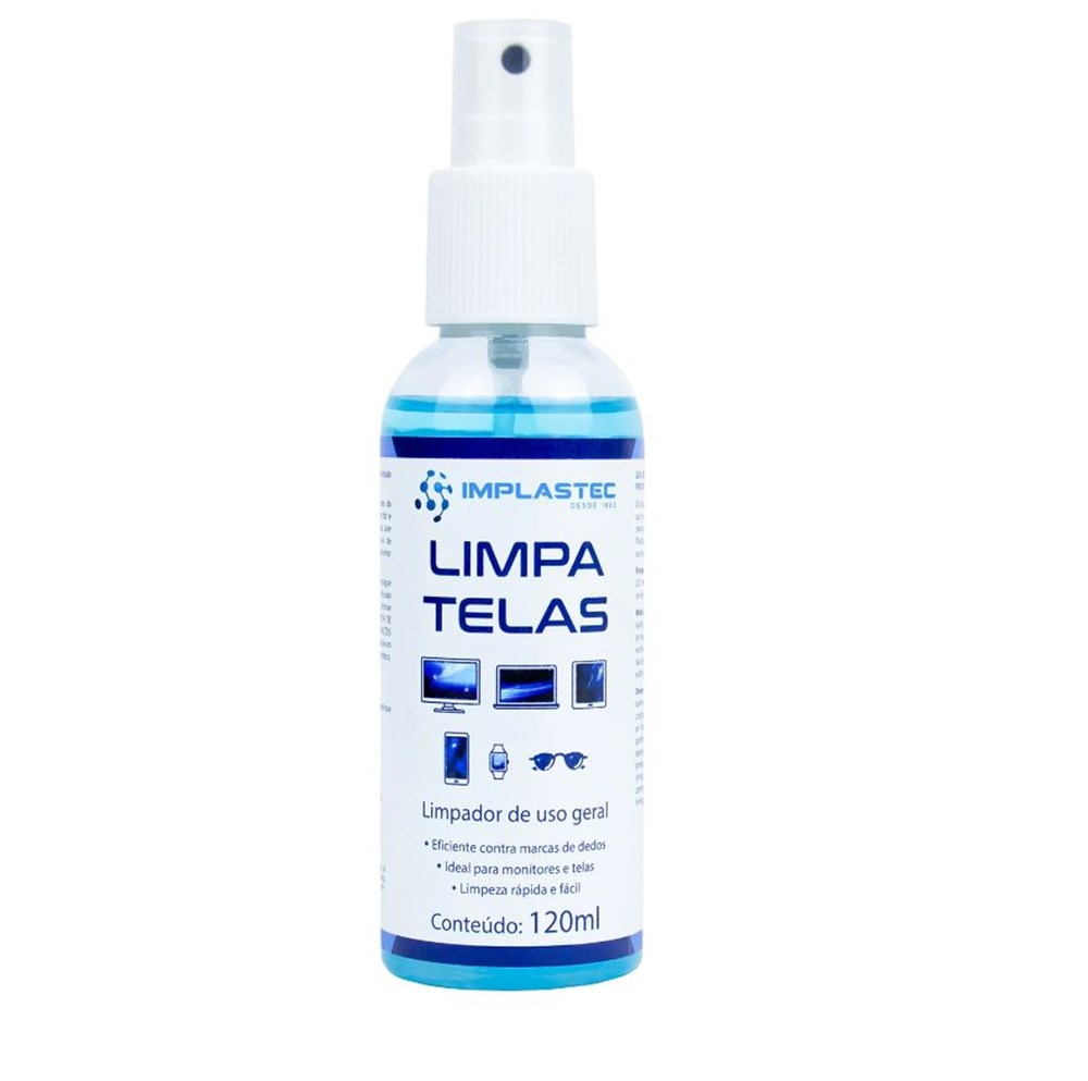 Limpador de Tela 120ML Clean Implastec