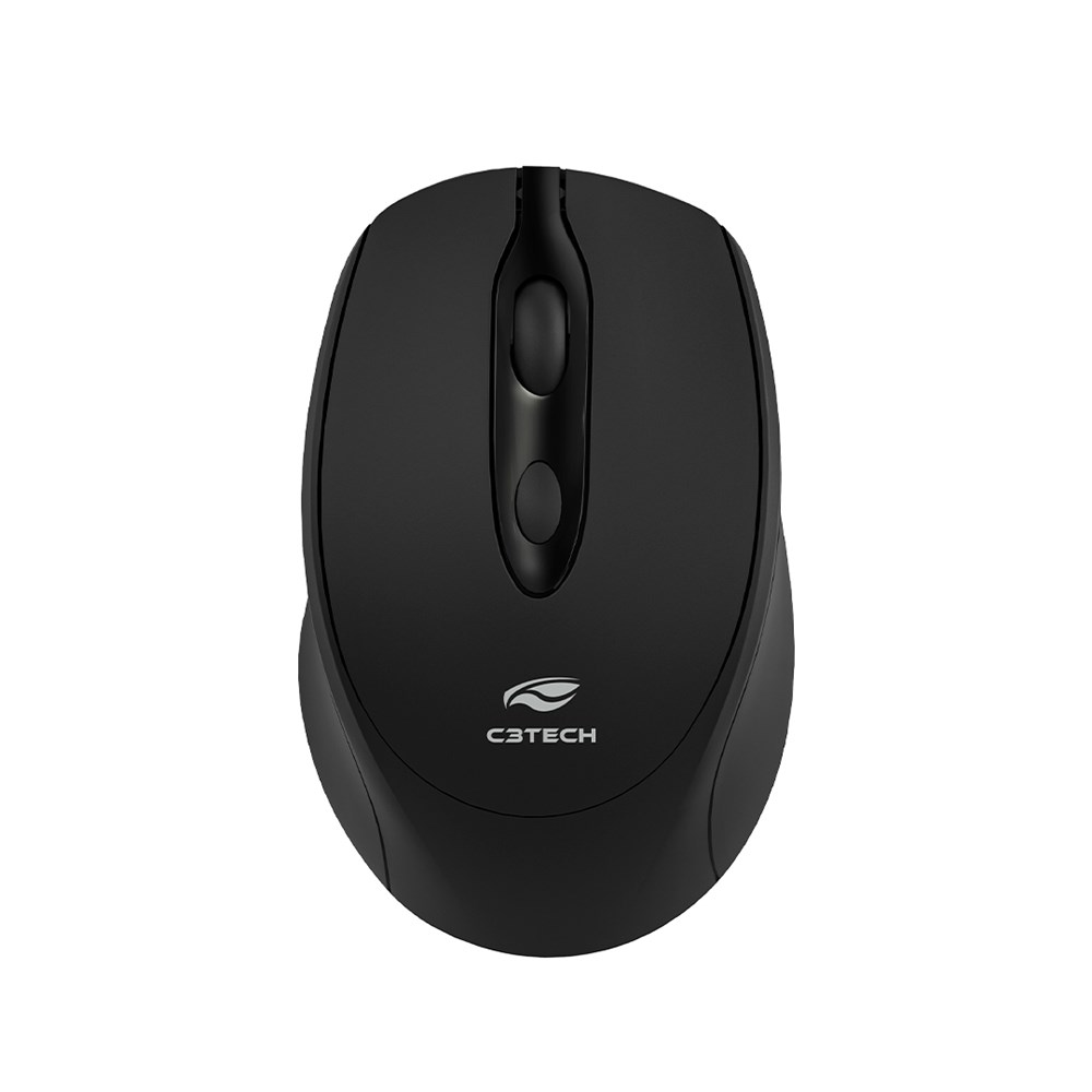 Mouse sem Fio Bluetooth Reacarregvel C3Tech M-BT30BK Preto