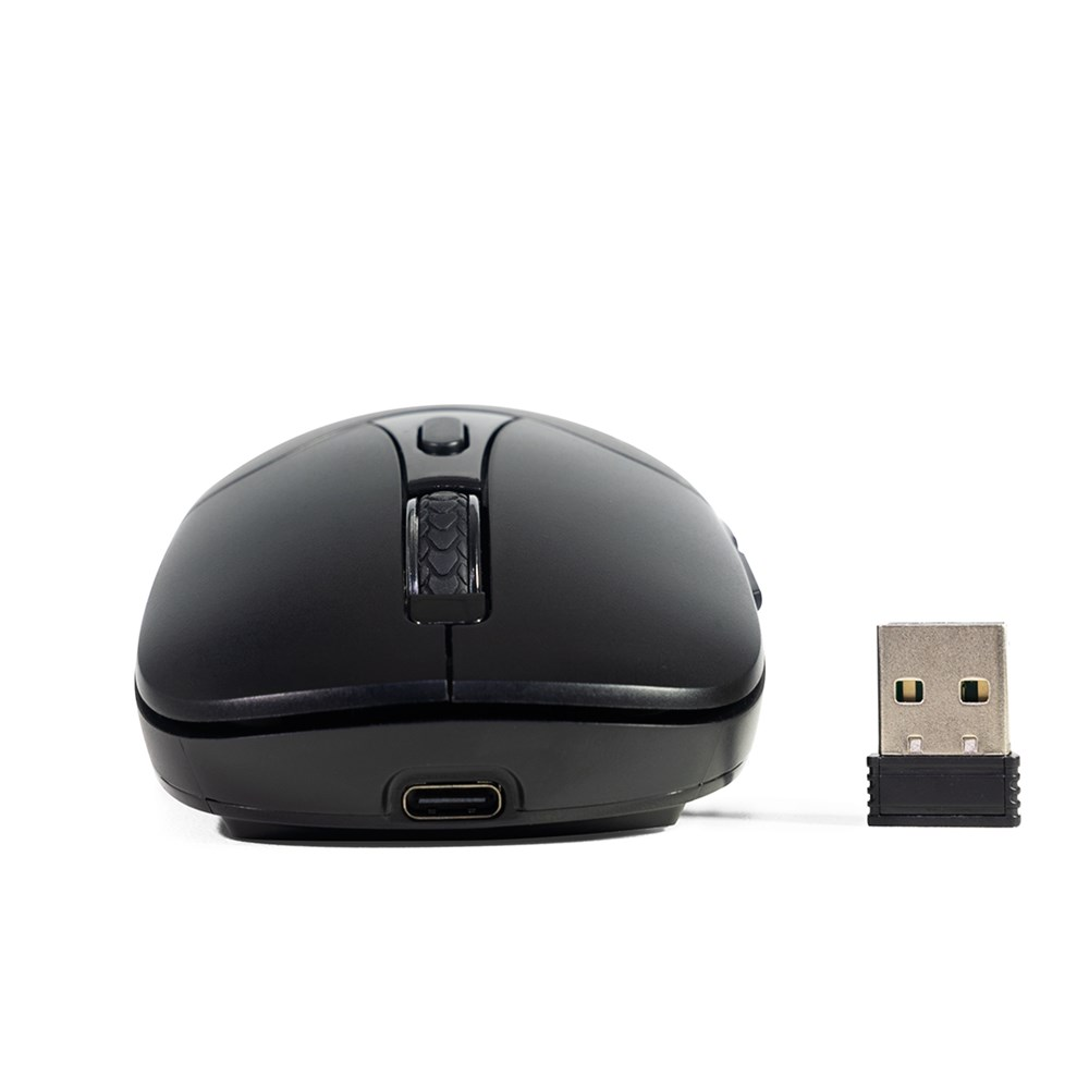 Mouse sem Fio Bluetooth Reacarregvel Dual Mode C3Tech M-BT60BK Preto