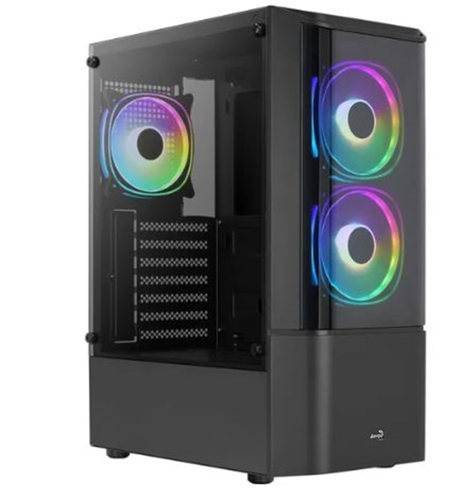 Gabinete Gamer Aerocool ATX Quantum V2 Preto Lateral Vidro