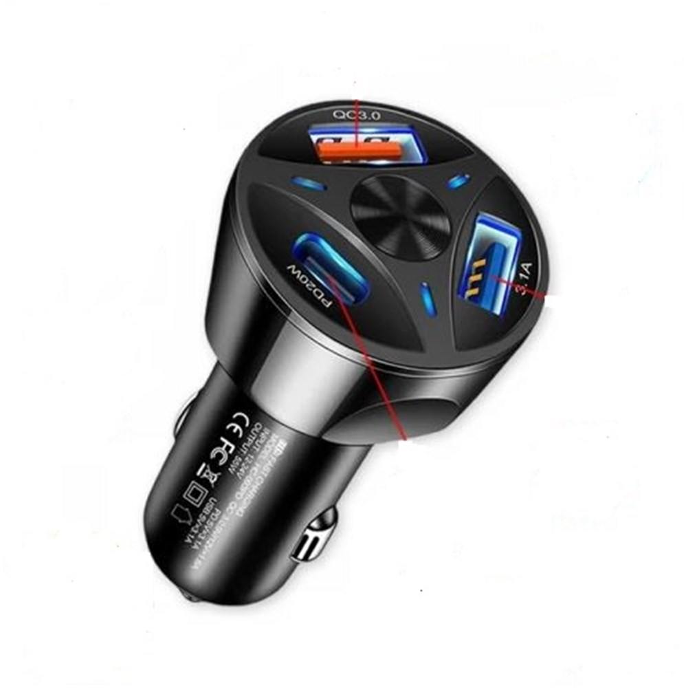 Carregador Veicular Turbo 50W Tipo C + 2 USB XC-V18USB X-Cell - Preto