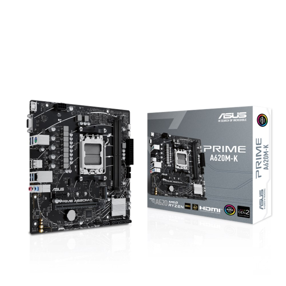 Placa Mae AMD AM5 ASUS Prime A620M-K M.2 DDR5 USB 3.2 HDMI VGA