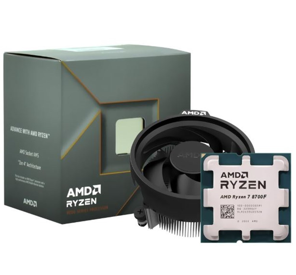 Processador AM5 AMD Ryzen  7 8700F  4.1GHz 24Mb *SEM VIDEO* Box 100-100001590