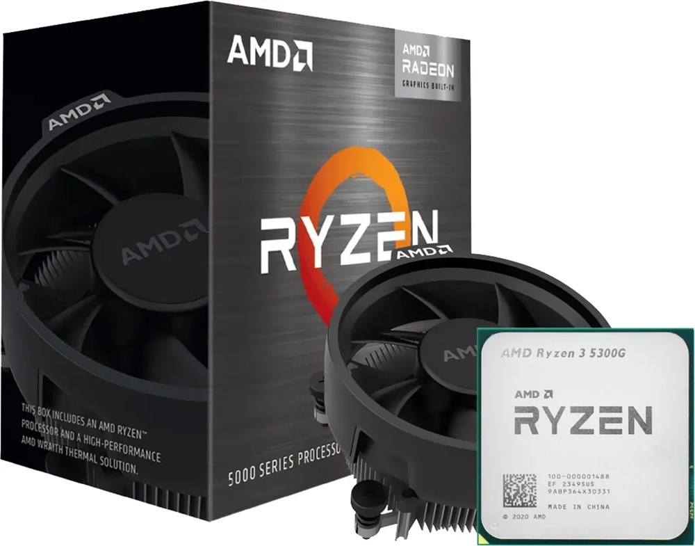 Processador AM4 AMD Ryzen 3 5300G 4GHz (4.2GHz Max Turbo), Cach 8MB 100-100000253BOX