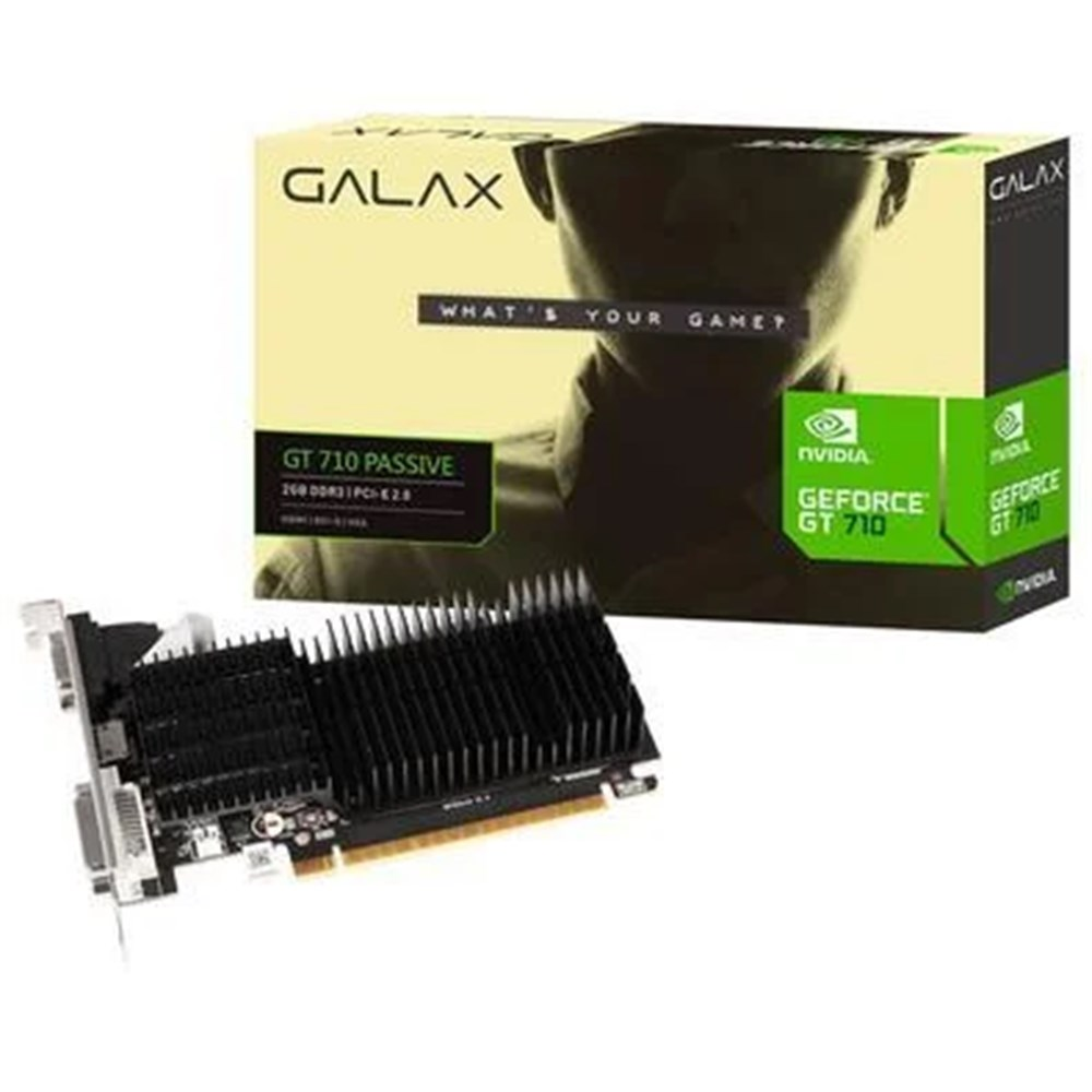 Placa de Vdeo GPU 2GB GT 710 DDR3 64Bits Galax 71GPF4HI00GX