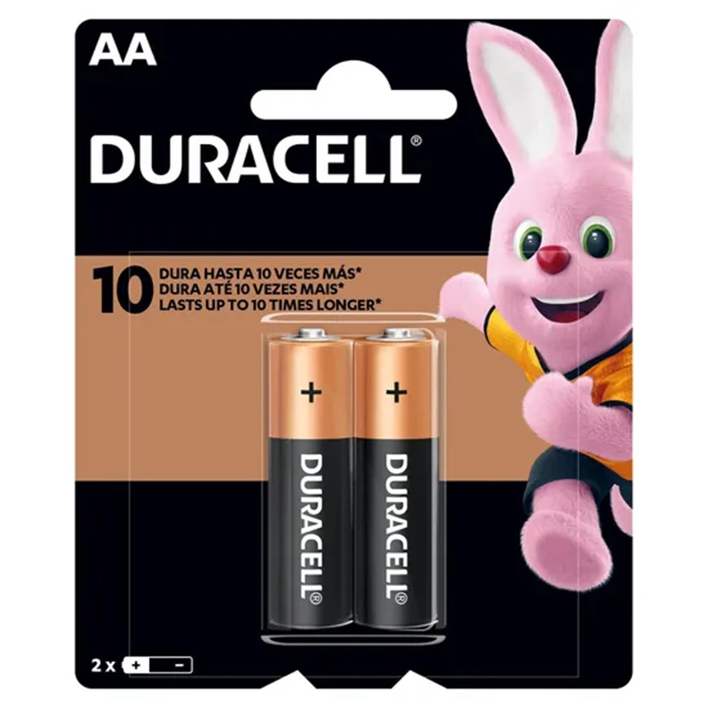 Pilha Alcalina 1,5v AA MN1500 (C/2 Pilhas) Duracell