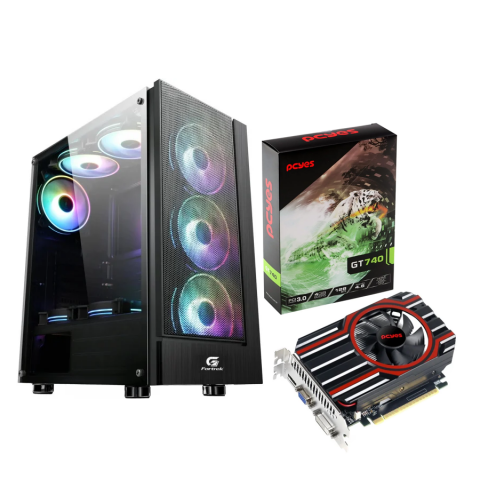 Computador Gamer Cruiser ( GT740 ) Ryzen Mem 16GB RGB SSD 480GB Gabinete e Fonte RGB Win10 + Office  2021 PP