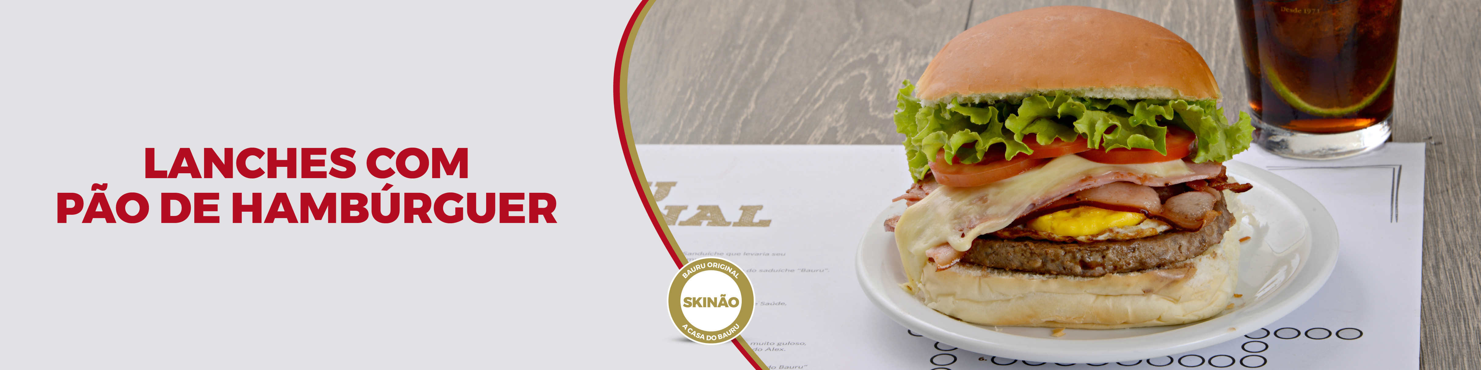 LANCHES COM PO DE HAMBRGUER
