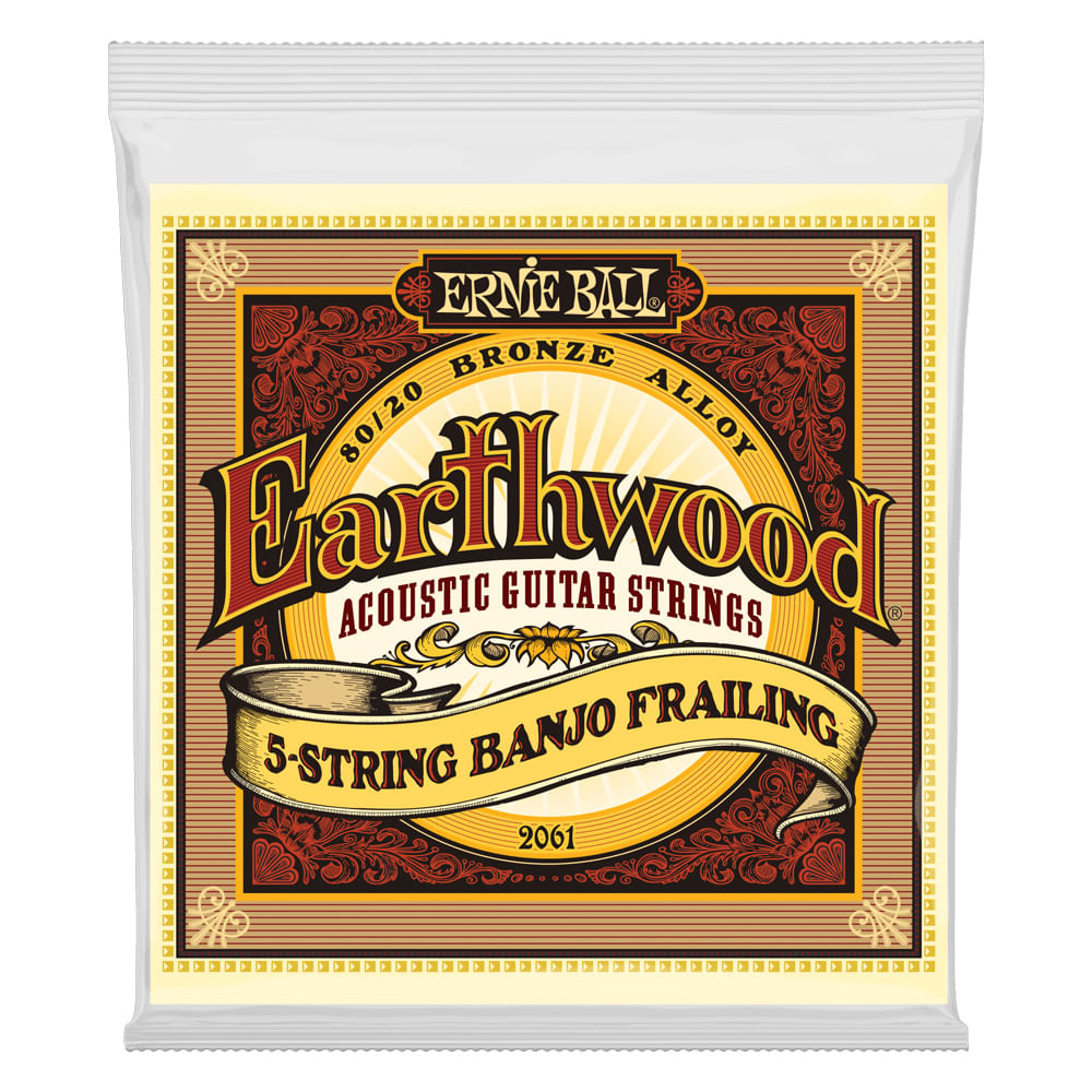 Encordoamento Banjo 010 5c Earthwood Ernieball