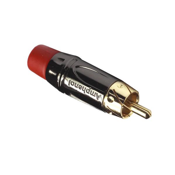 Plug Rca Curto Macho Vermelho Acpl-crd Amphenol