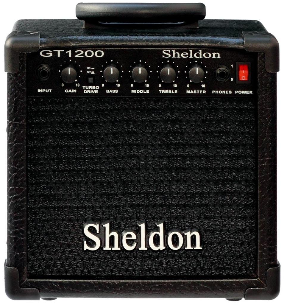 AMPLIFICADOR PARA GUITARRA GT1200 PRETO SHELDON