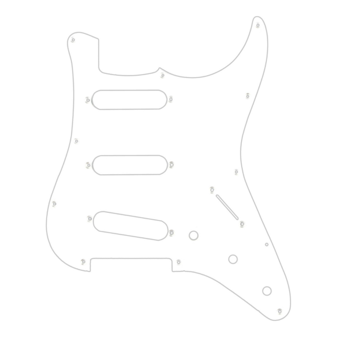 ESCUDO PARA GUITARRA STRATO PKG BRANCO MUSIMAX