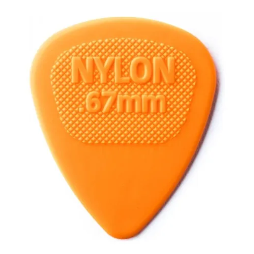 PALHETA NYLON 0,67MM LARANJA DUNLOP