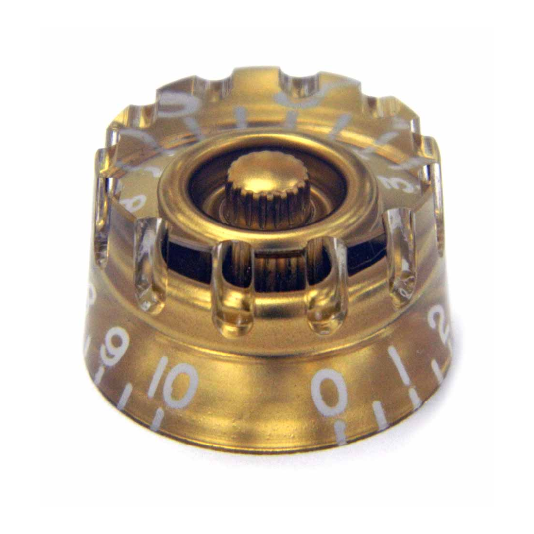 Knob Lesspaul Plastico Gold Santo Angelo - Cada